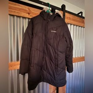 Columbia Black Hooded Winter Coat